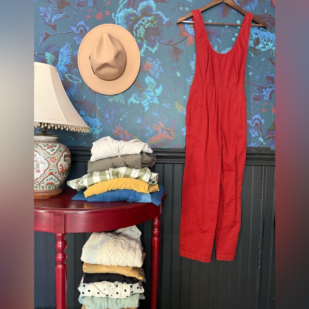 Japna Red Jumpsuit